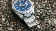 ULTRA RARE Hand-Engraved Rolex DateJust41 Blue Ref 126300 (1 of 1)