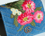RARE Gucci Denim card case wallet (Limited Edition)