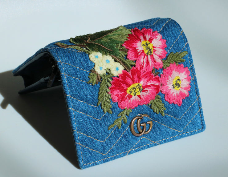 RARE Gucci Denim card case wallet (Limited Edition)